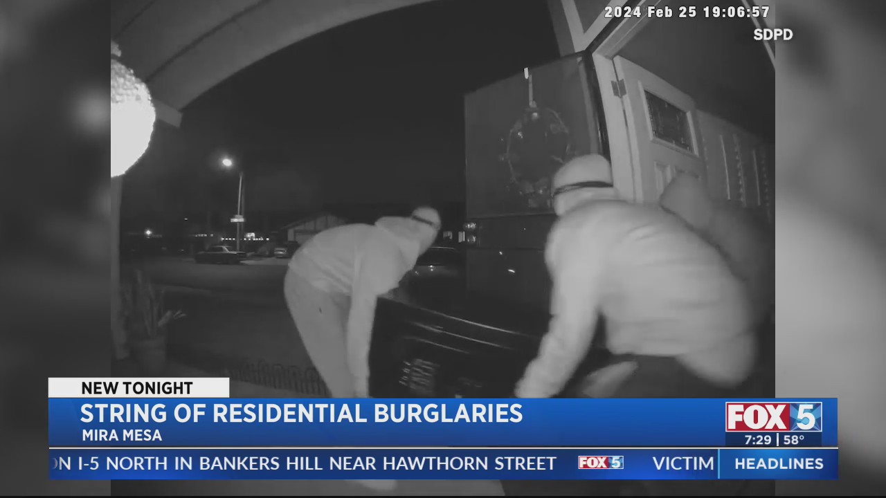 Police search for suspects involved in string of burglaries – FOX 5 San ...