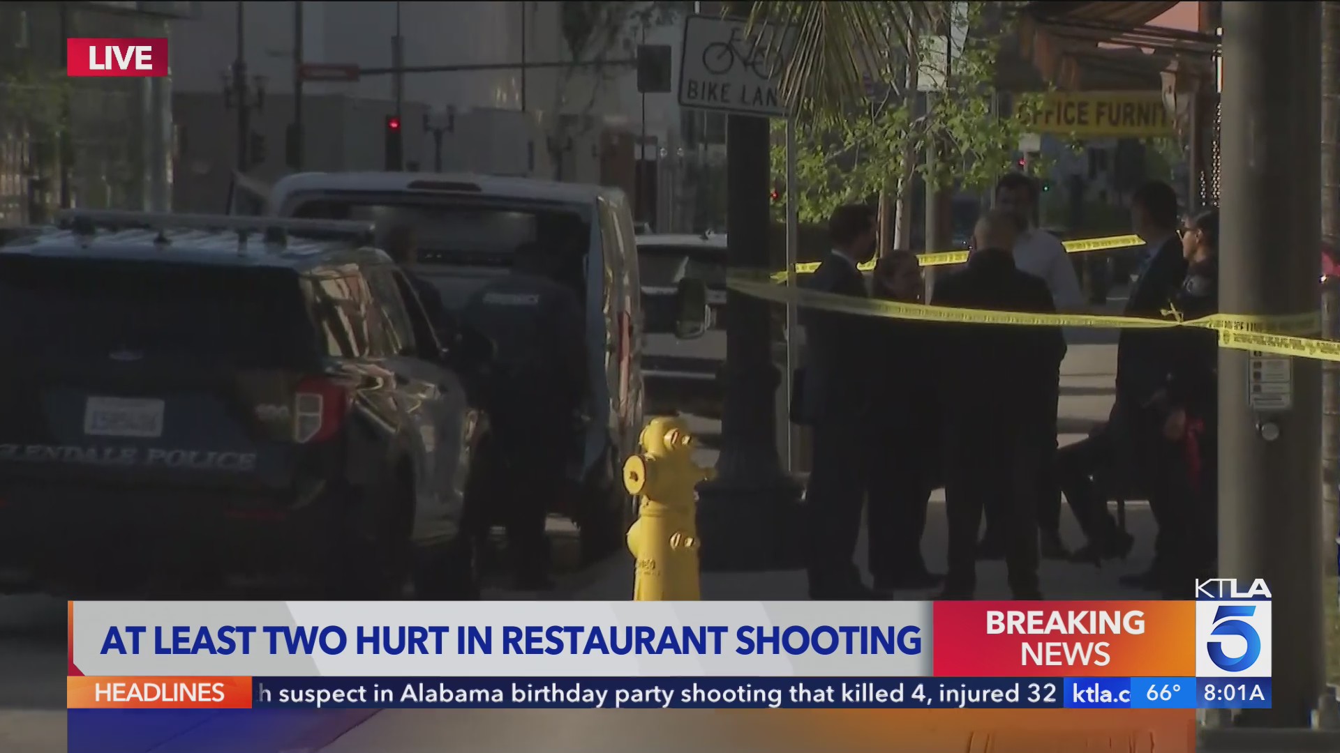 At least 2 people shot inside Glendale restaurant – KTLA
