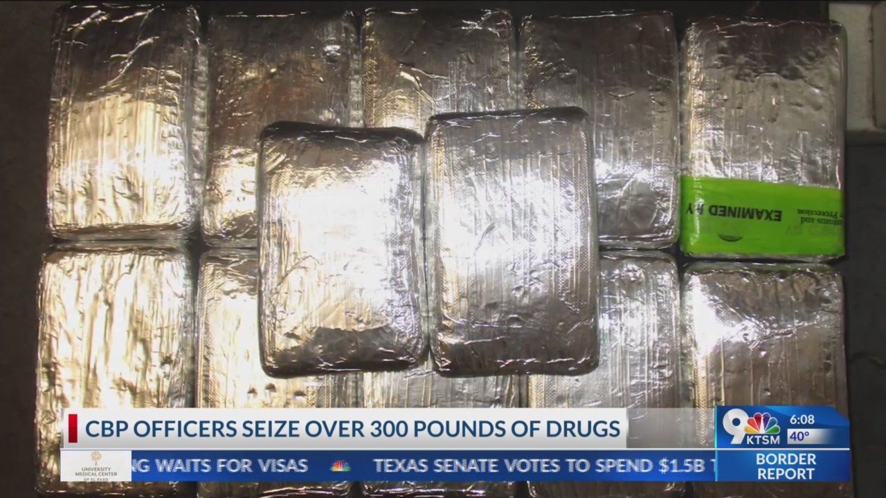 CBP officers seize over 300 pounds of drugs at El Paso ports of entry ...