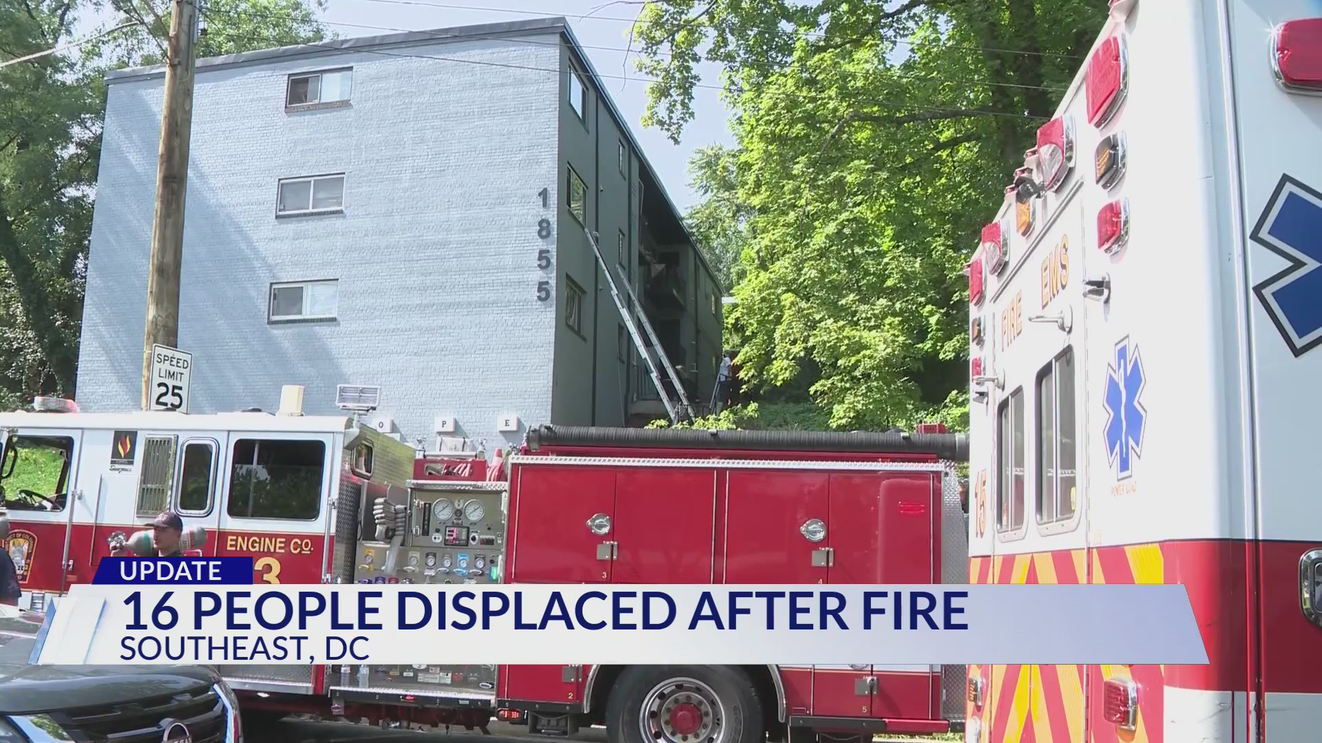 16 People Displaced After Building Fire in Southeast DC – DC News Now ...
