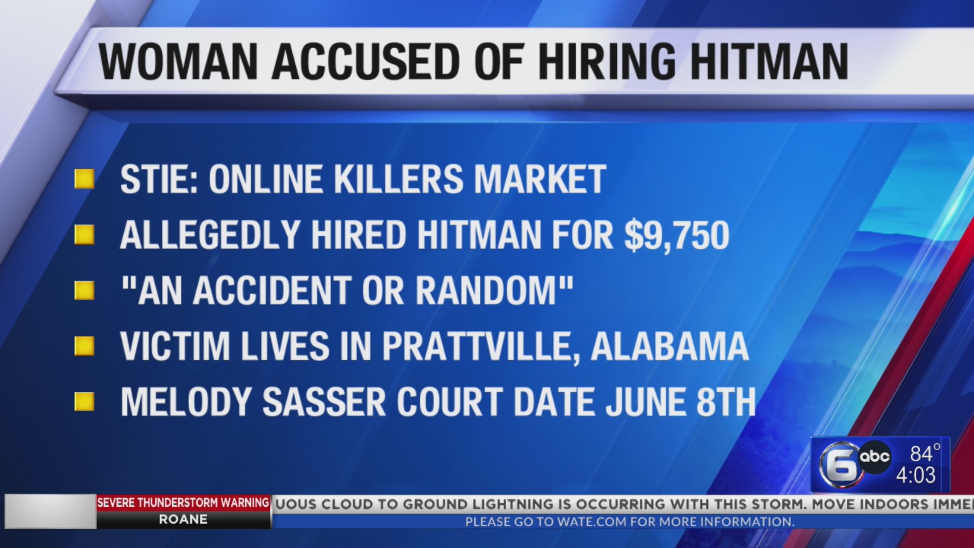 Knoxville woman accused of hiring hitman – WATE 6 On Your Side