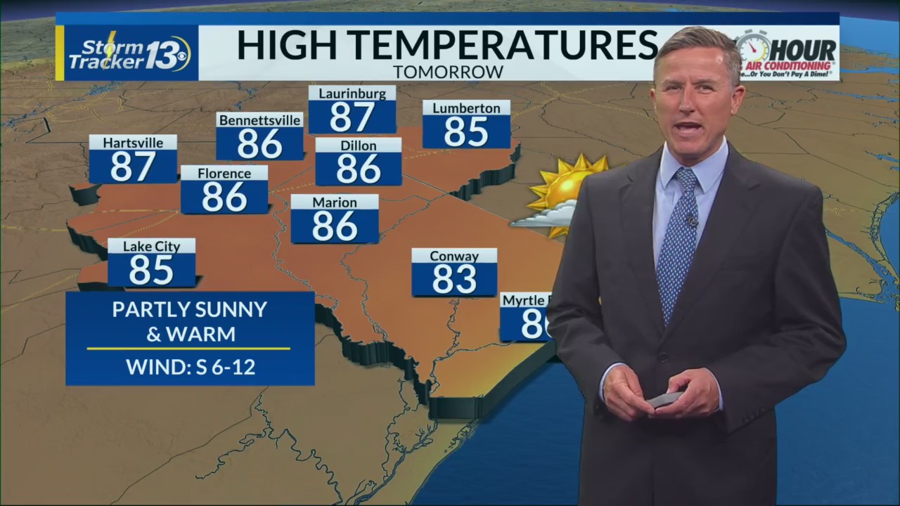 Warming into the 80s Wednesday – WBTW