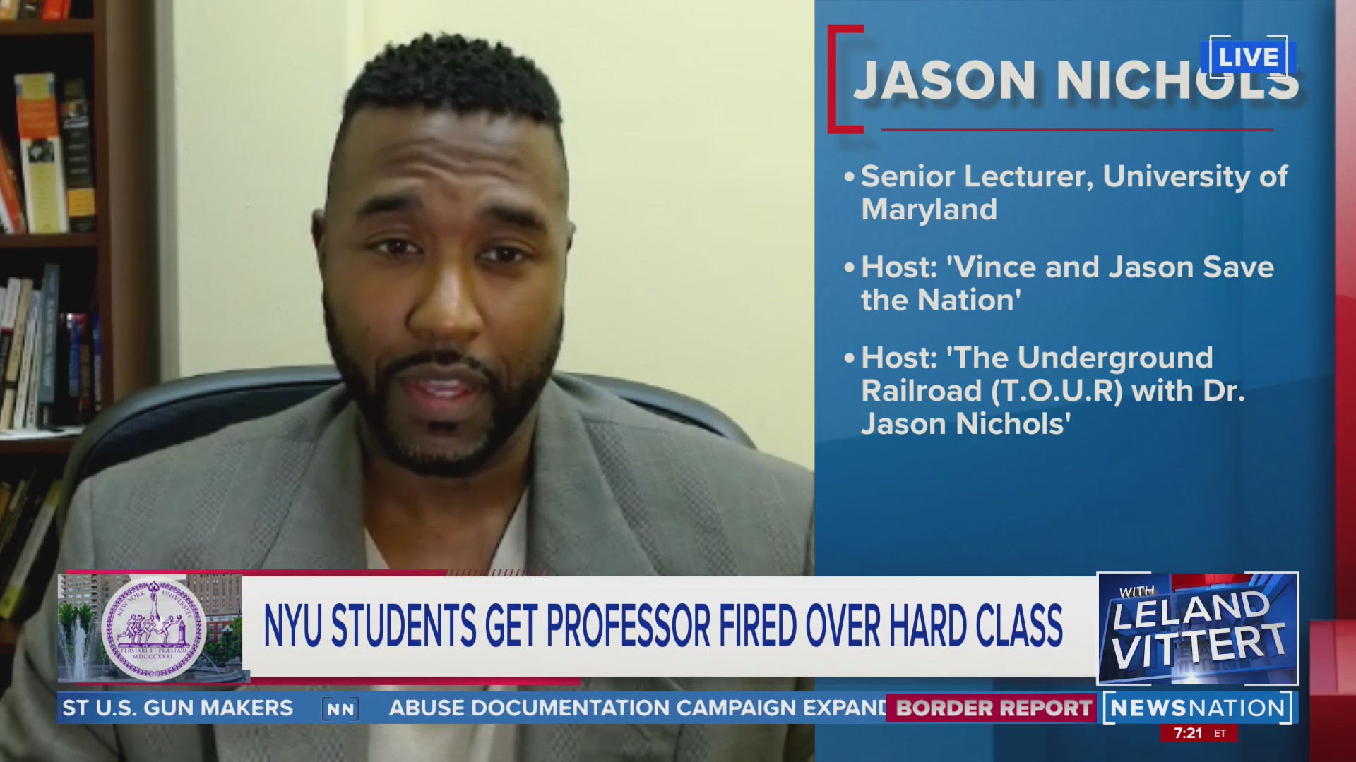 NYU Professor fired over ‘hard’ class On Balance NewsNation