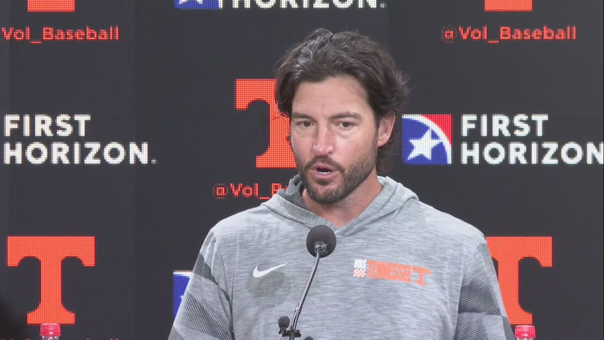 Tennessee baseball coach Tony Vitello looks ahead to matchup with No. 1