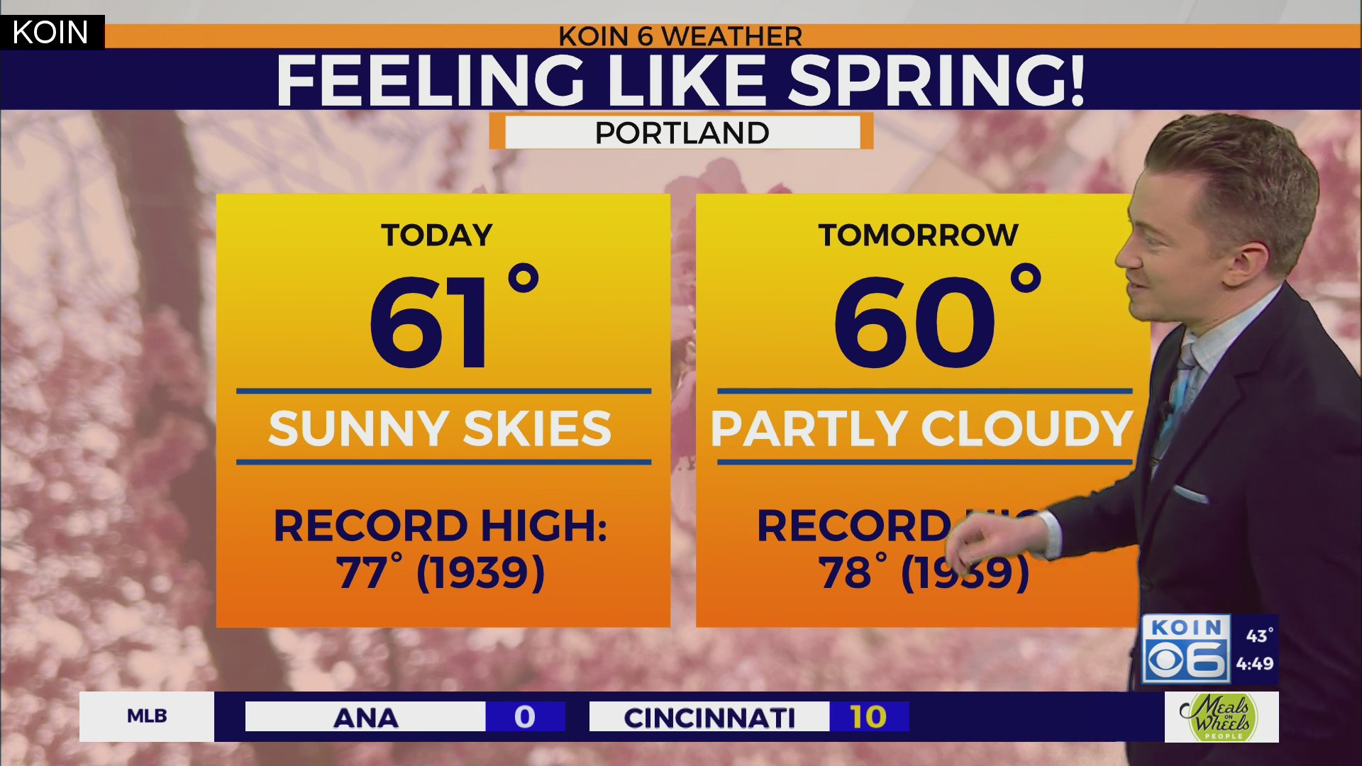 Weather forecast Portland spring returns Tuesday