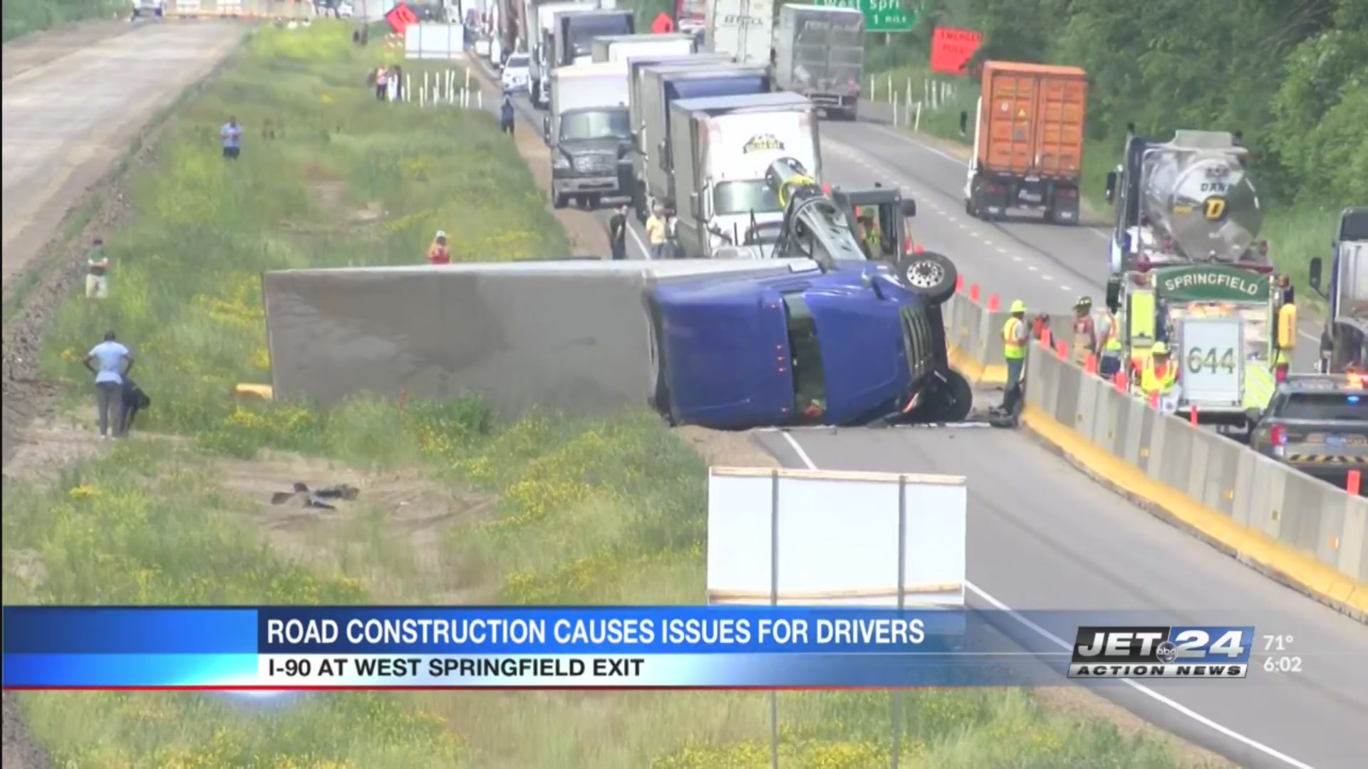 Issues emergency crews face when responding to accidents on I90 WJET