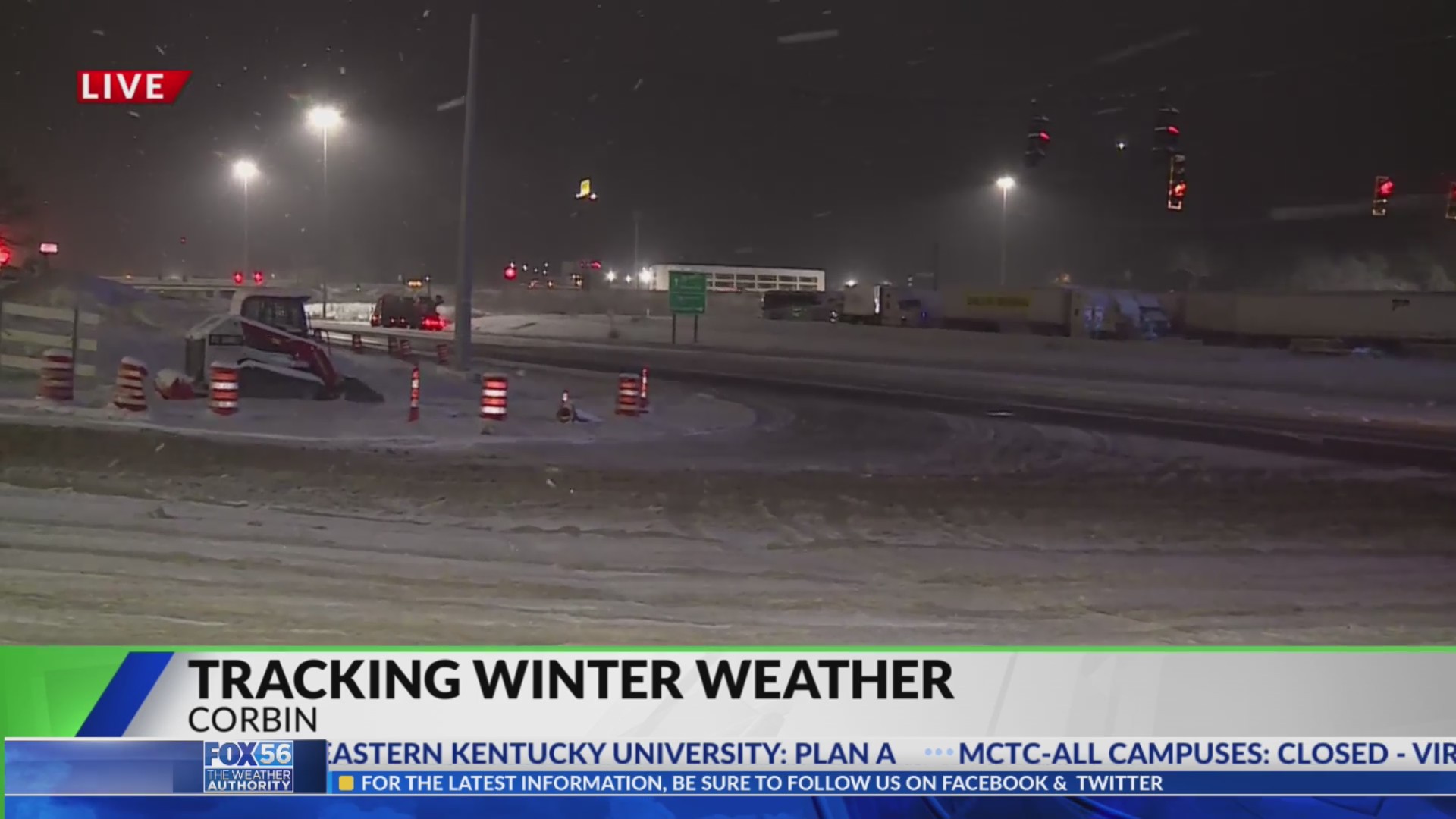 Tracking winter weather Road conditions in Corbin, Kentucky FOX 56 News