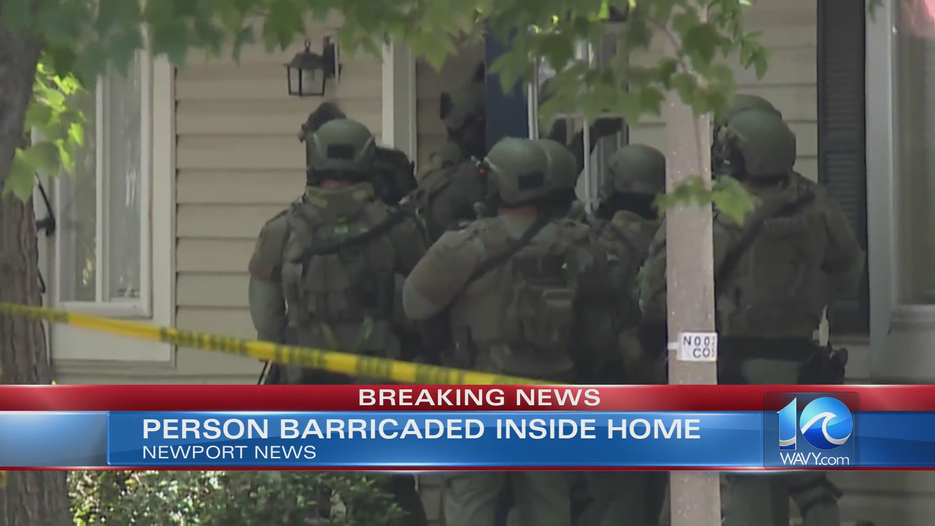 Suspect in custody after barricade situation in NN – WAVY.com