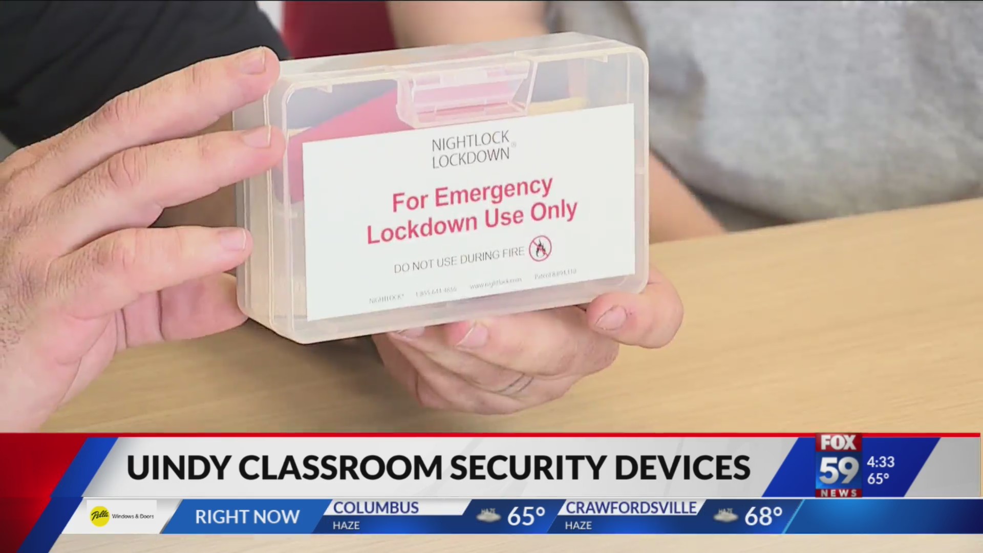 Classroom security devices implemented at UIndy – Fox 59