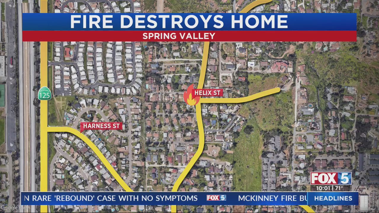 Fire Destroys Home – FOX 5 San Diego & KUSI News