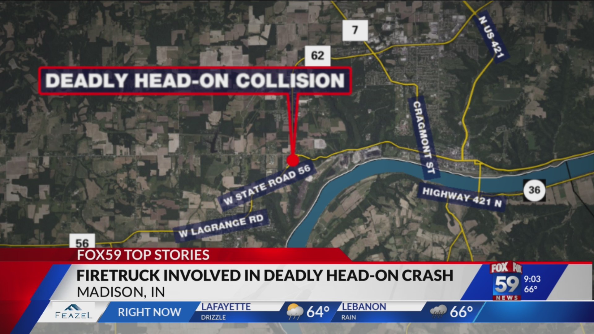 Woman dead after two-car crash in Jefferson County – Fox 59