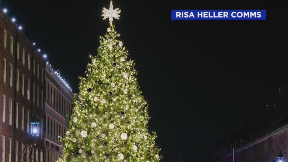 The Seaport’s holiday tree lighting kicks off in NYC PIX11