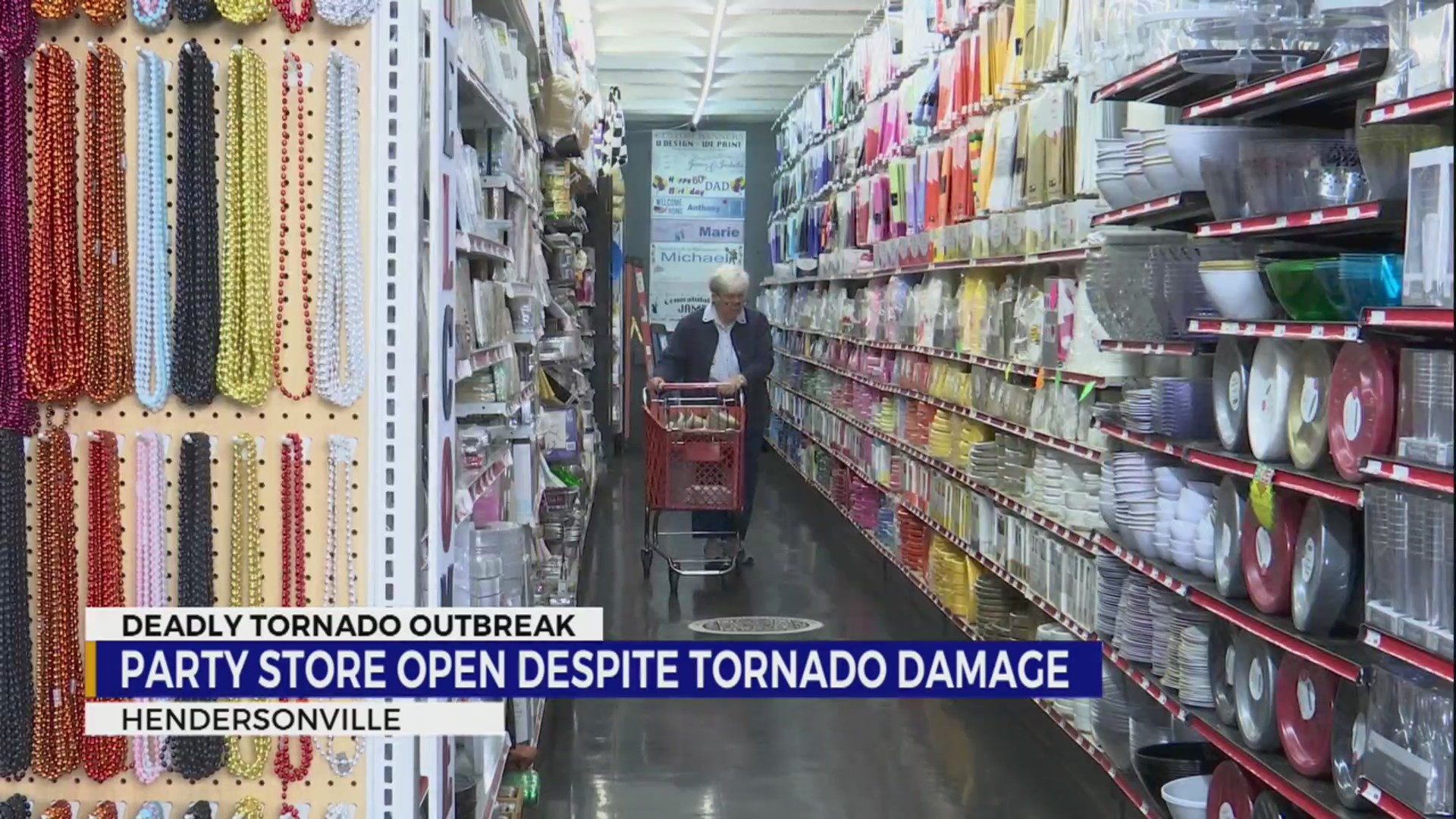 Hendersonville party store open despite tornado damage WKRN News 2
