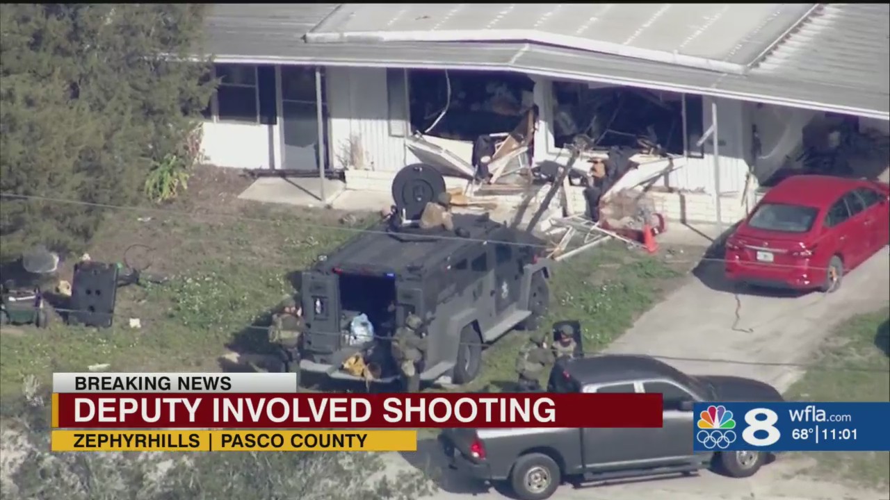 SWAT team surrounds Zephyrhills home after deputyinvolved shooting WFLA