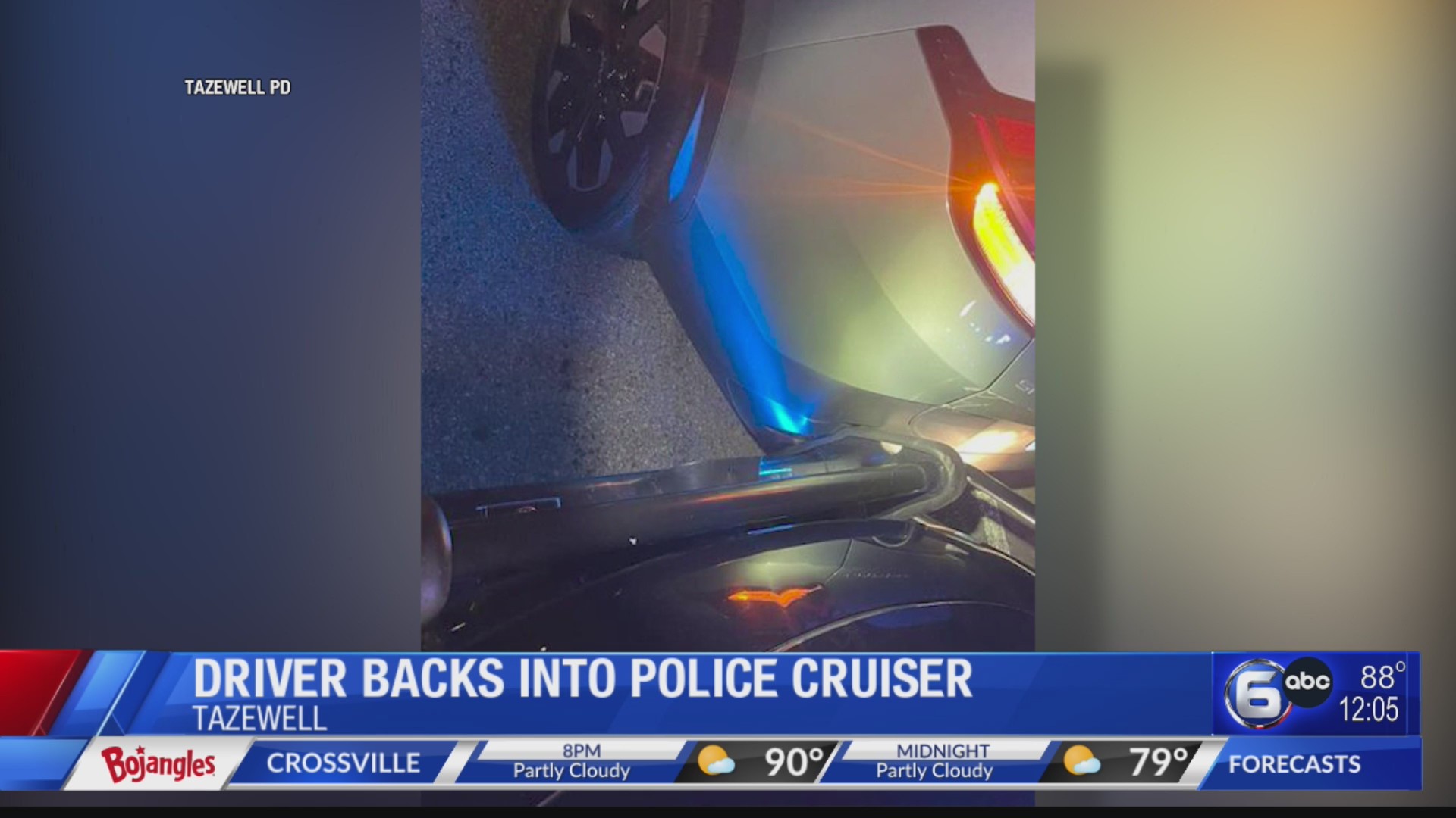 Driver arrested after car hits police cruiser during traffic stop in ...