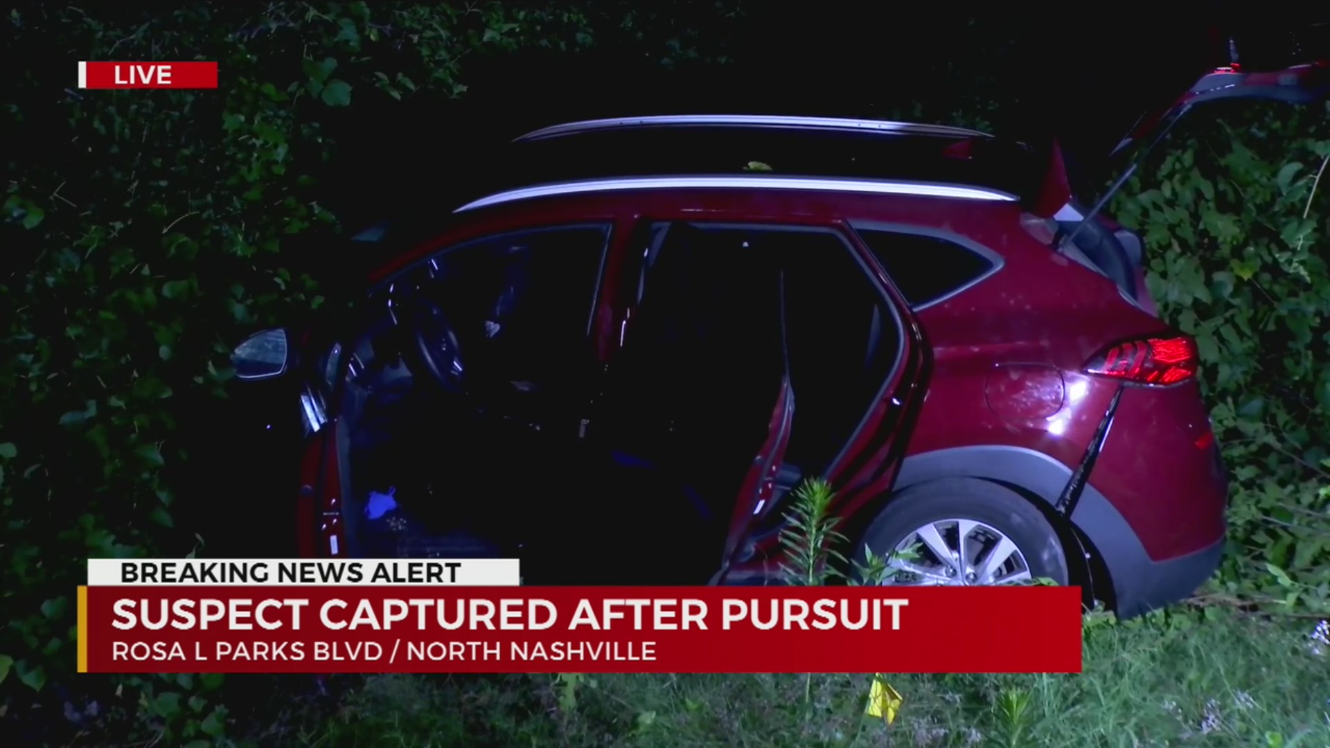 Pursuit ends in crash in North Nashville – WKRN News 2
