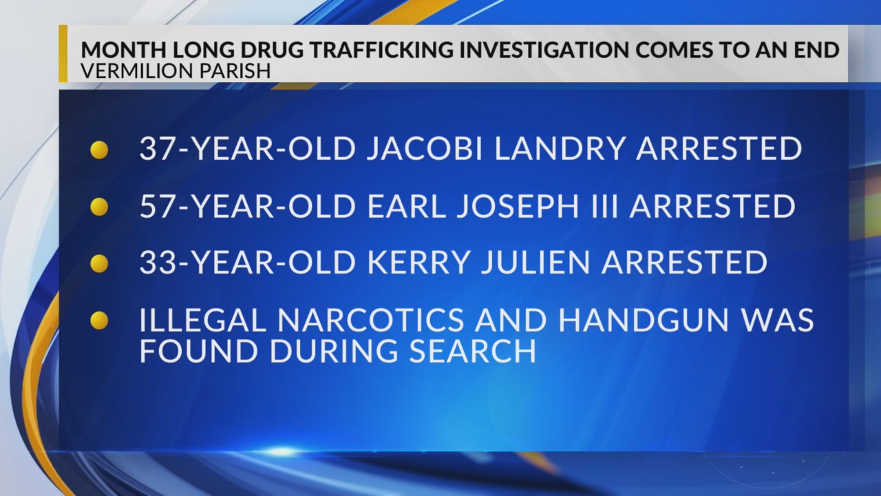 Month long drug trafficking investigation ends in arrests – KLFY.com