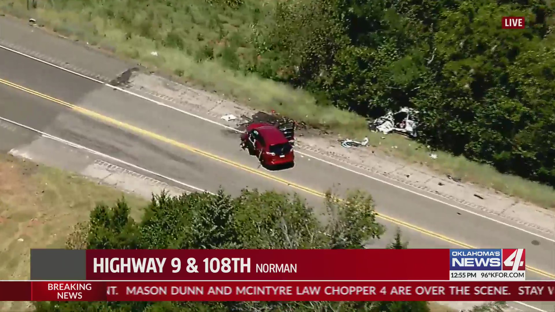 Emergency crews on scene of car crash on Highway 9 & 108th