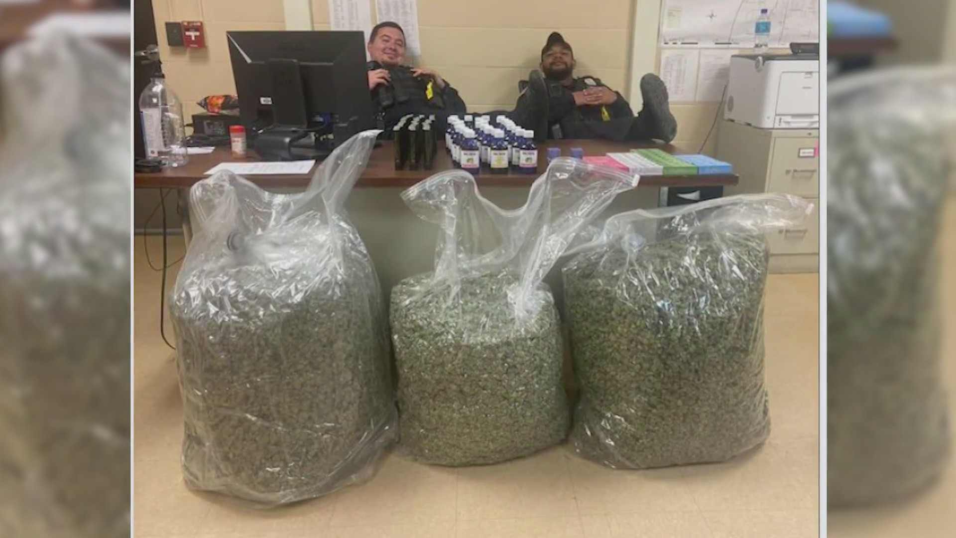 Can’t drive with that Illinois police find 3 garbage bags of marijuana during traffic stop FOX 2