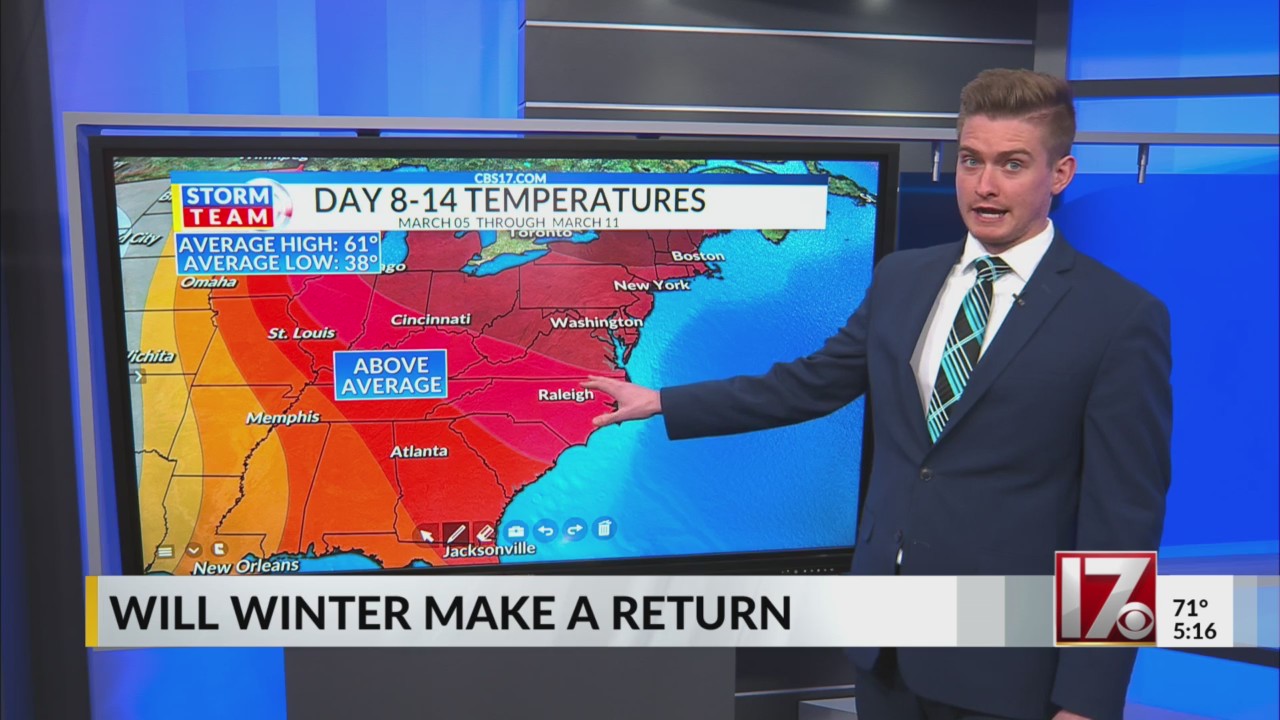 Will winter weather make a return in the Triangle? – CBS17.com