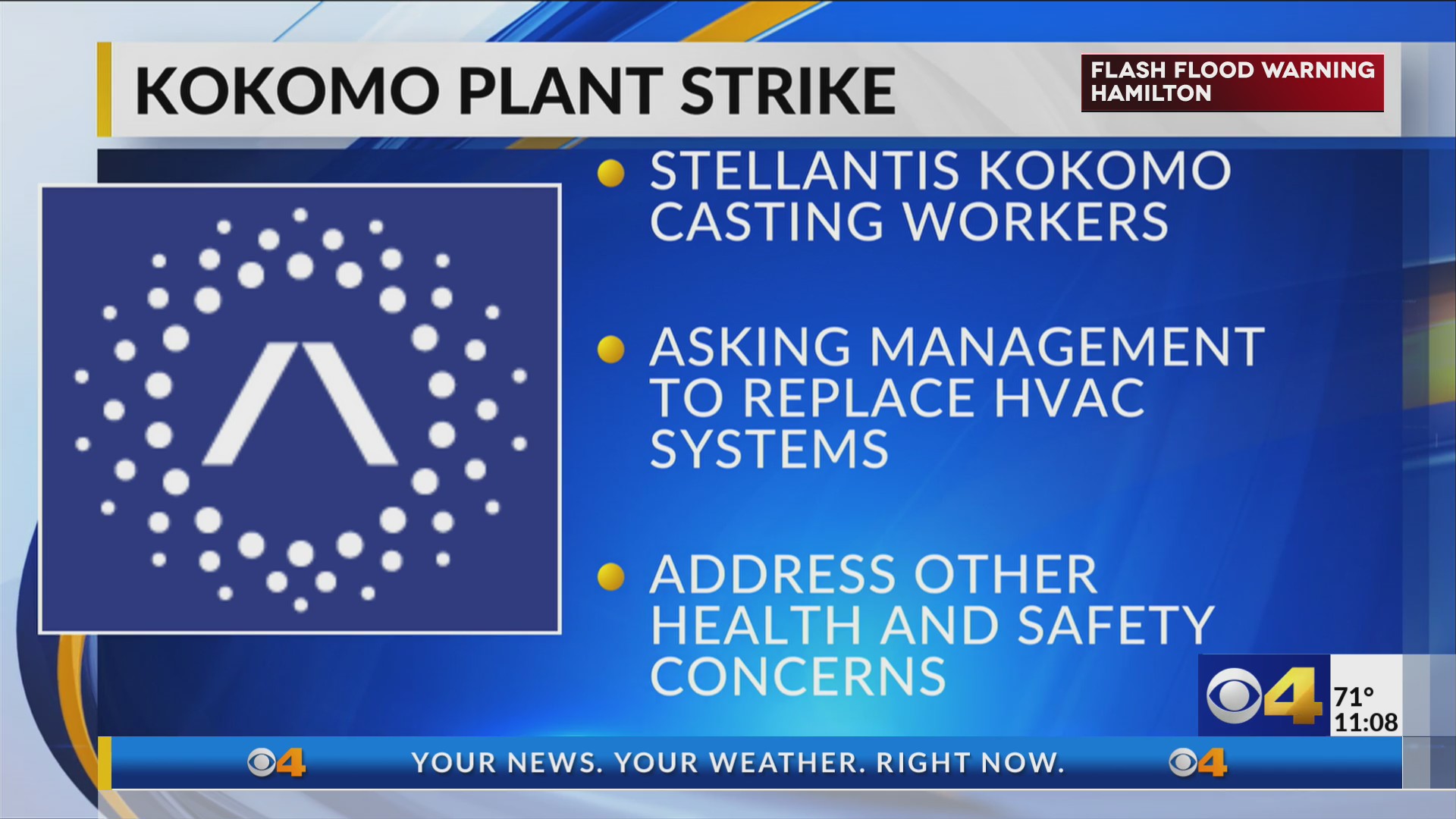 Workers at Stellantis plant in Kokomo go on strike WTTV CBS4Indy