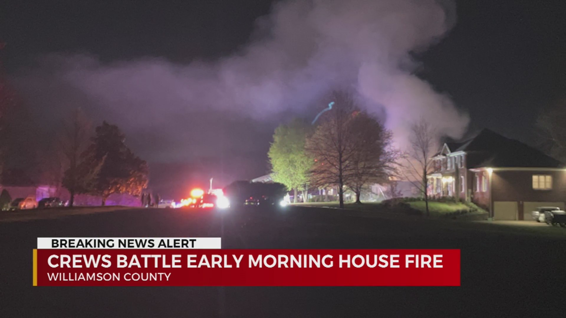 Crews battle house fire in Williamson County – WKRN News 2
