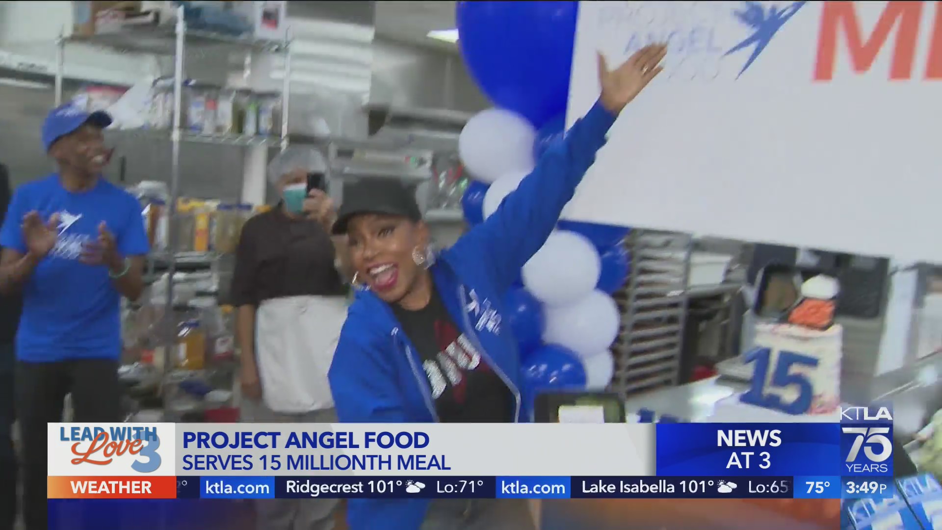 Project Angel Food 15Millionth Meal & the Gayle Anderson Surprise KTLA