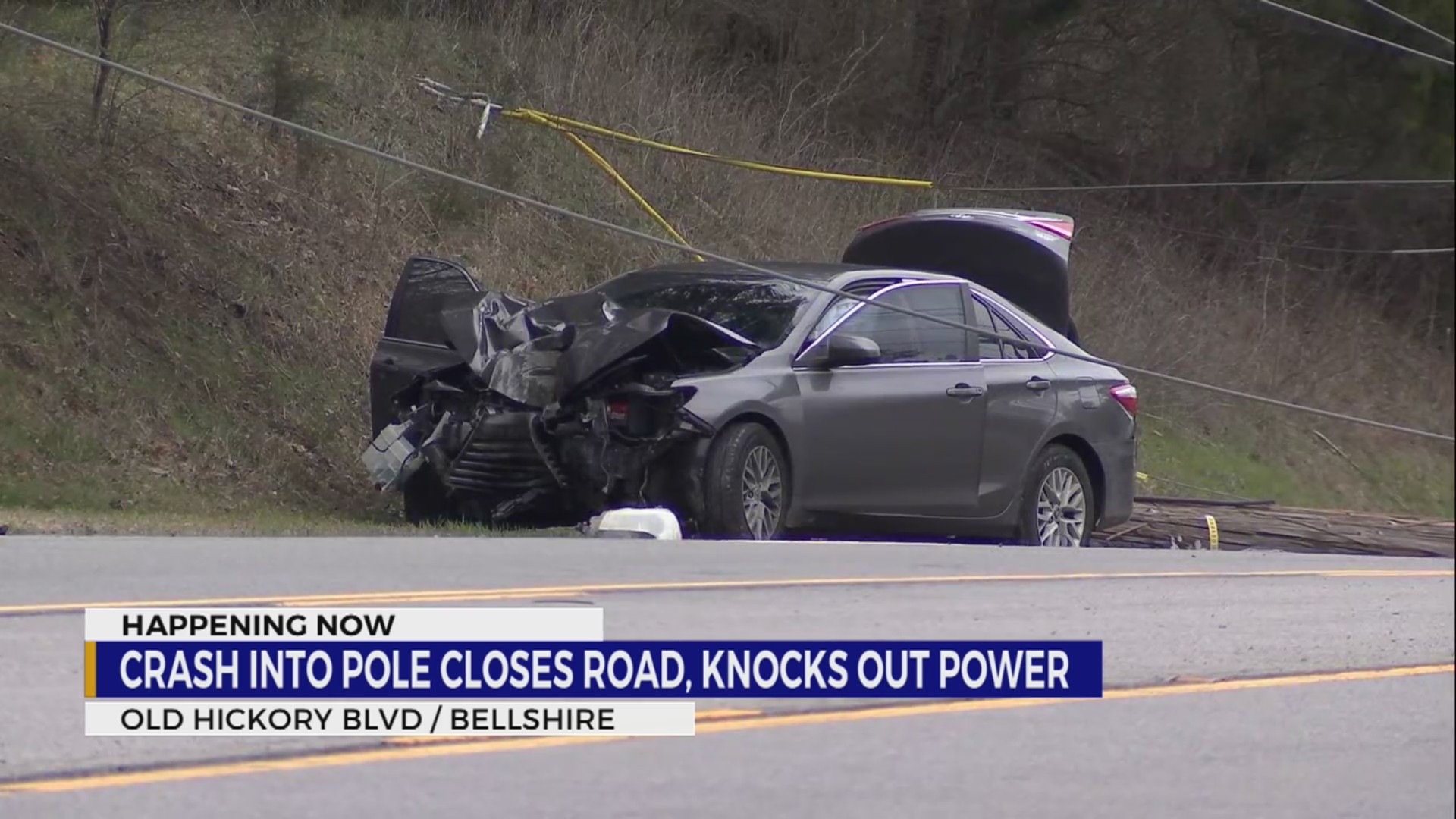 Crash closes Old Hickory Boulevard in Bellshire – WKRN News 2