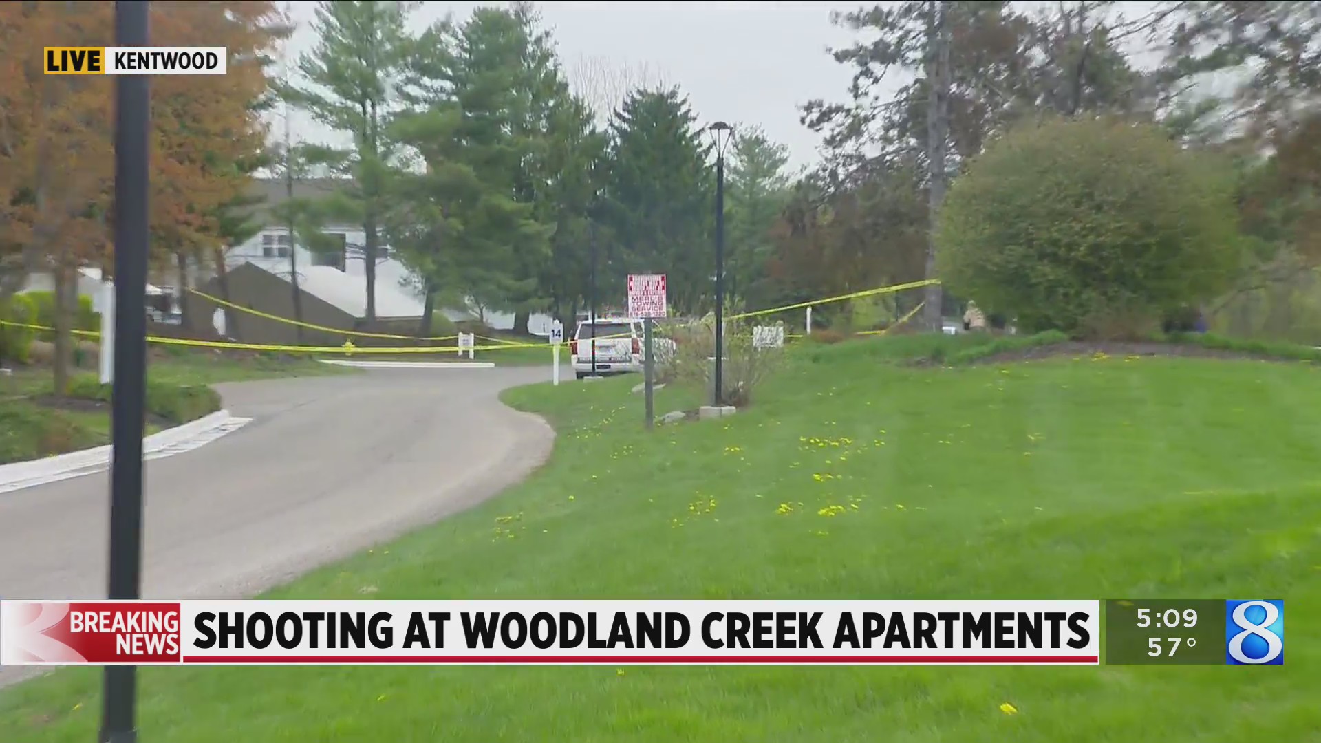 Officers investigating shooting at Kentwood apartment complex