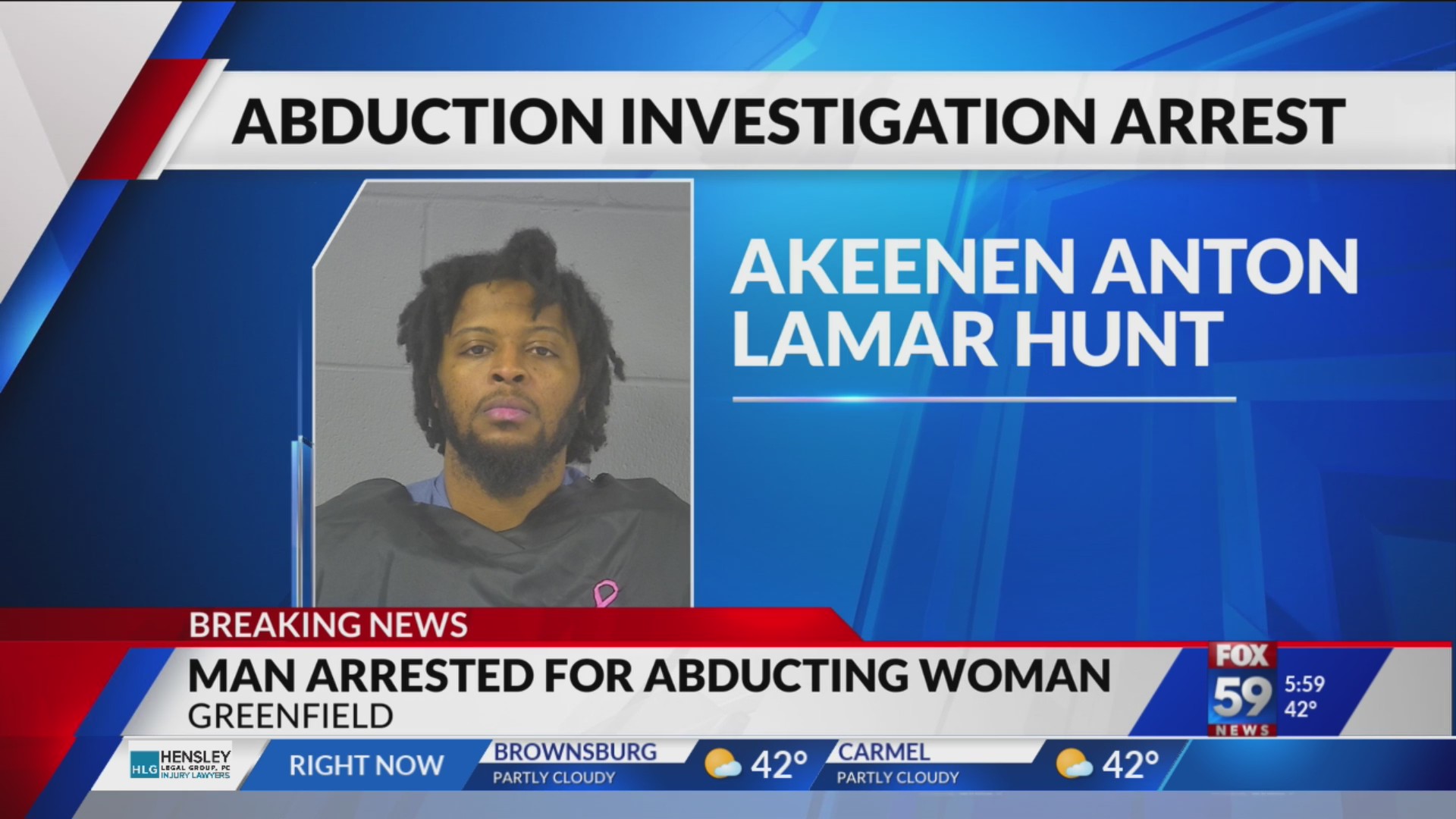 Greenfield police Man accused of abducting woman placed under arrest