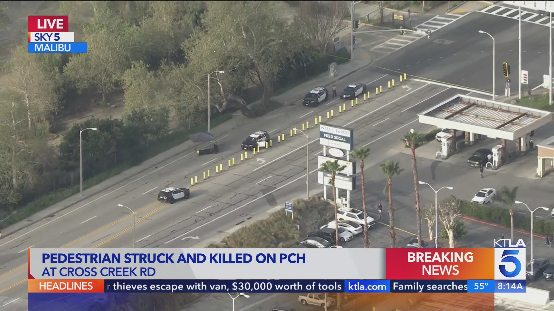 Pedestrian hit and killed on PCH in Malibu – KTLA