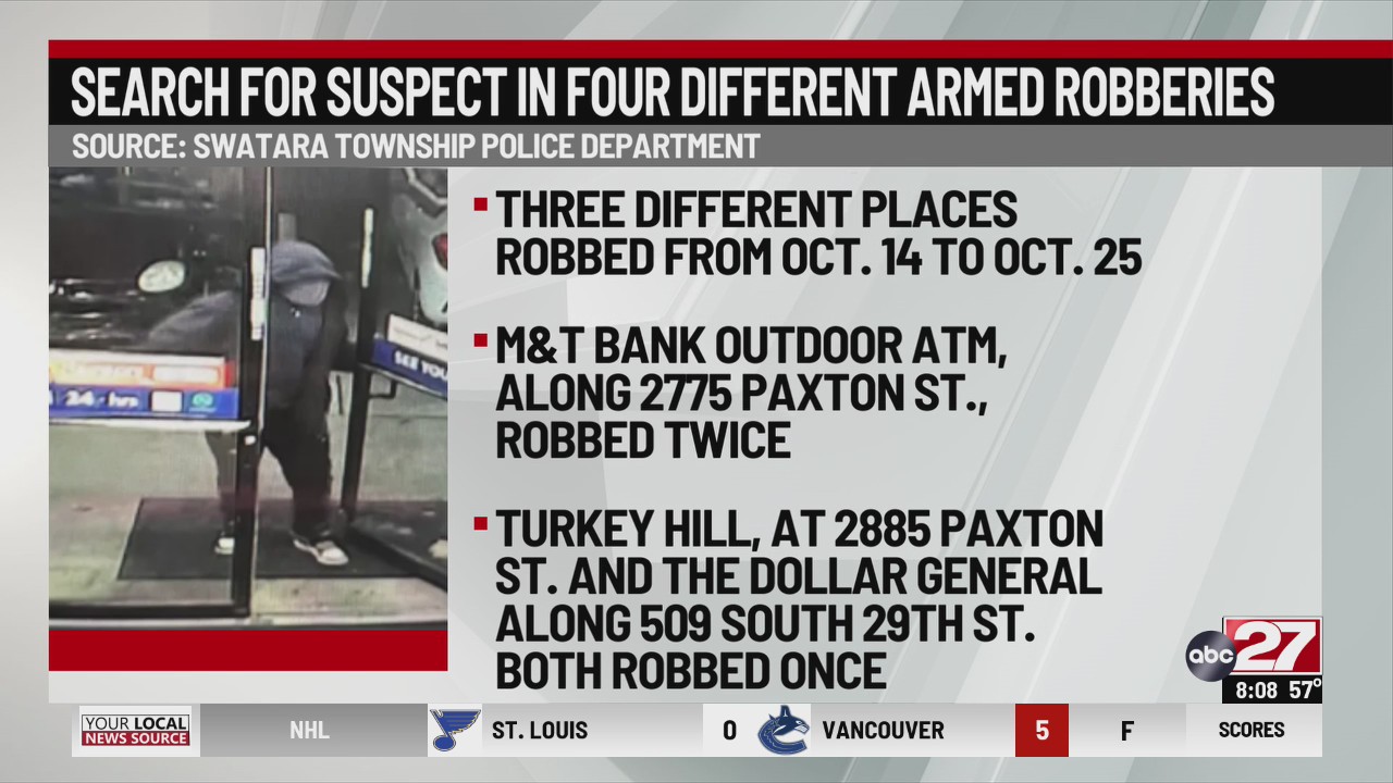 Police looking for suspect in four different Dauphin County armed ...
