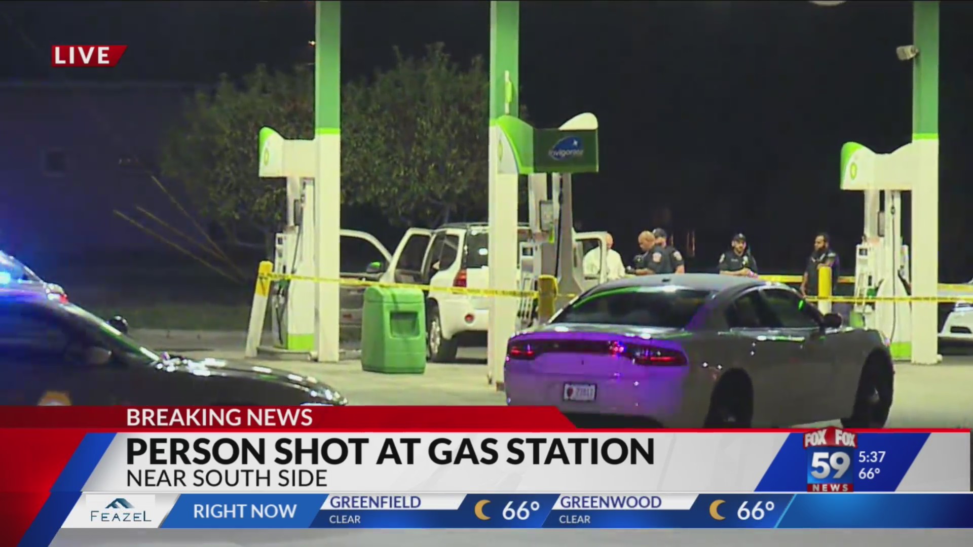 Person shot at gas station on near south side – Fox 59