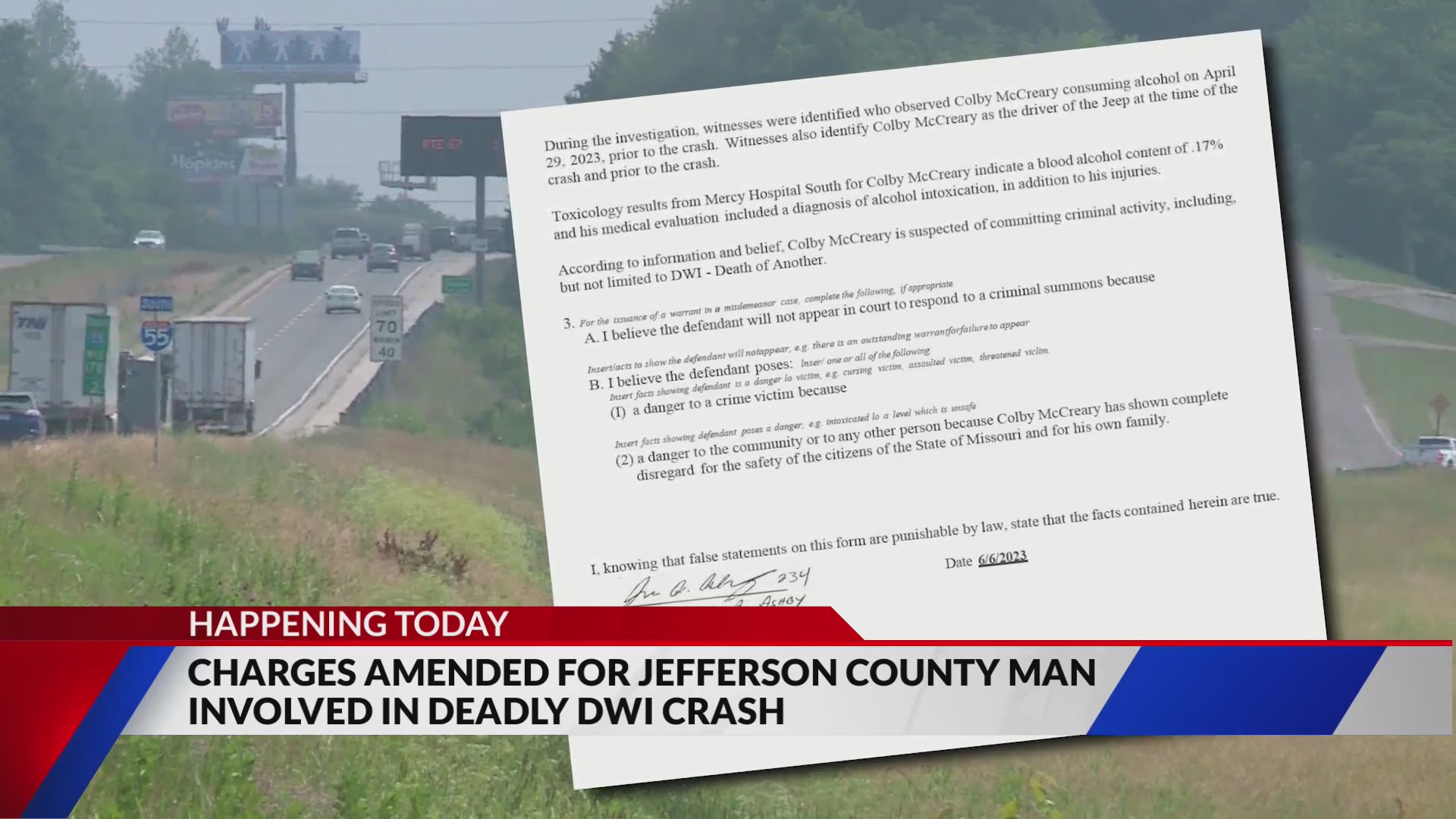 Charges amended for Jefferson County man involved in deadly DWI crash ...