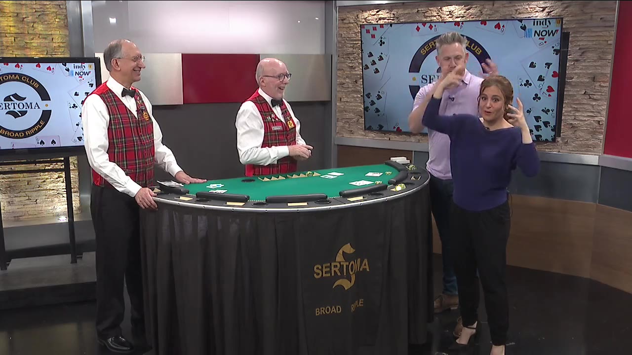 Indy Now, March 14th Jill & Ry learn how to play Blackjack the Sertoma