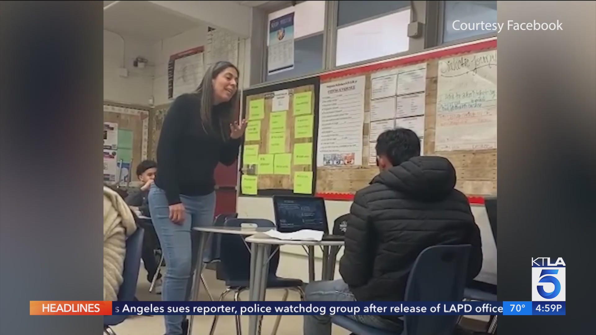 Video shows Fontana teacher using racial slur in classroom – KTLA