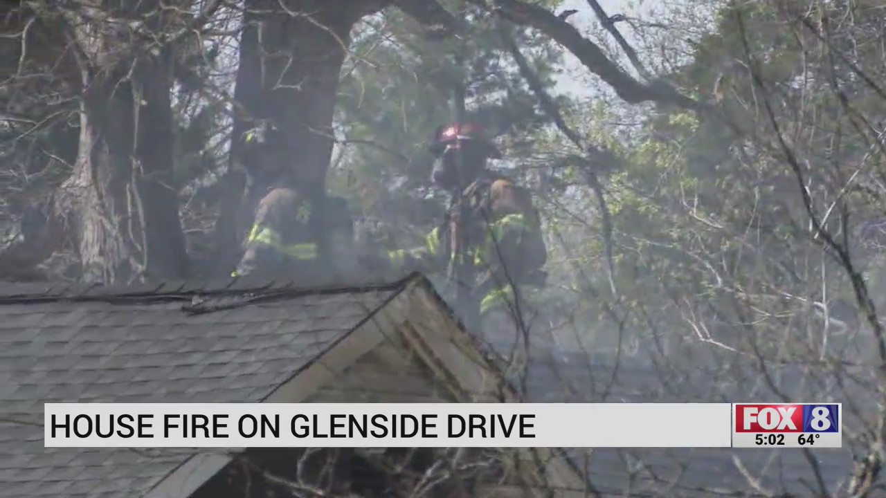 Firefighters battle house fire on Glenside Drive – FOX8 WGHP