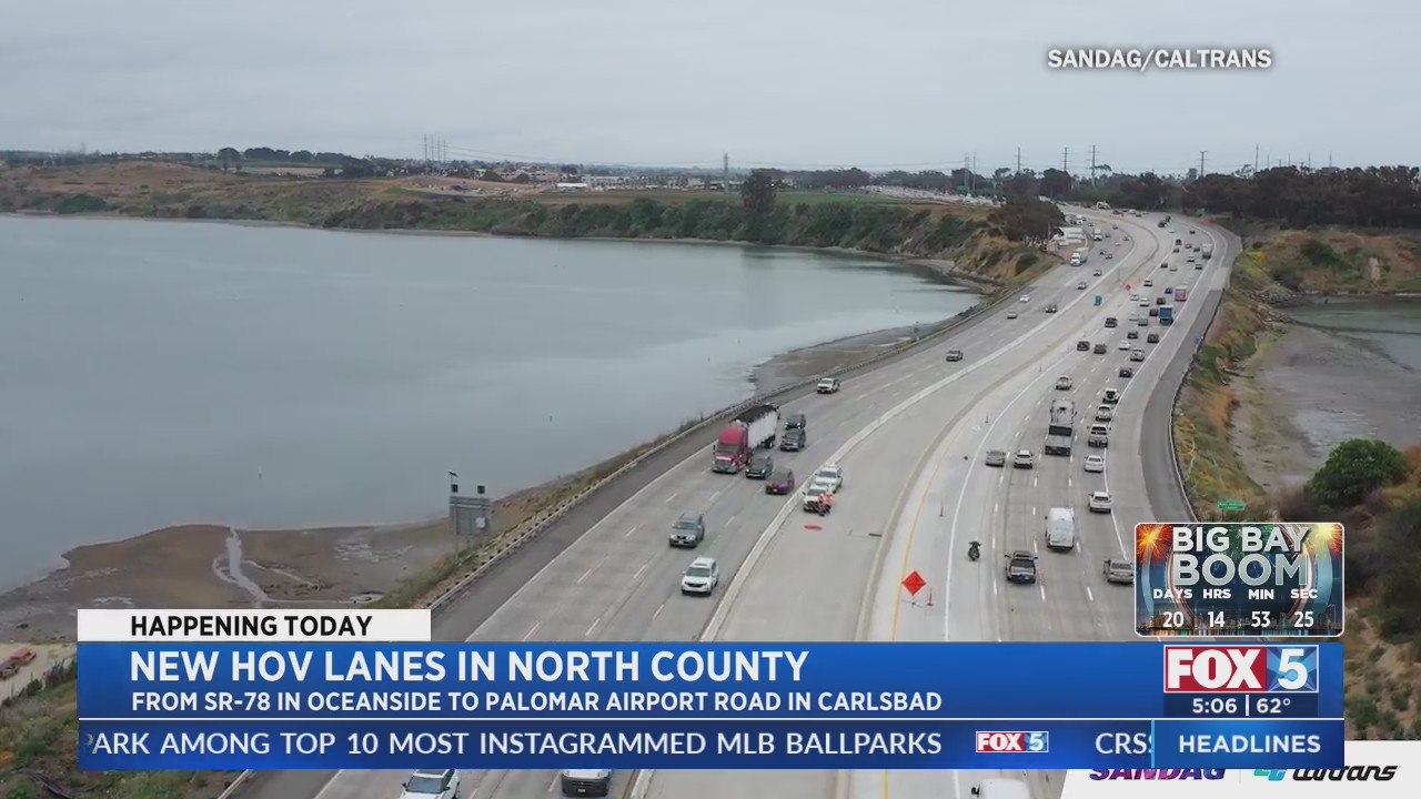 New HOV Lanes In North County – FOX 5 San Diego & KUSI News