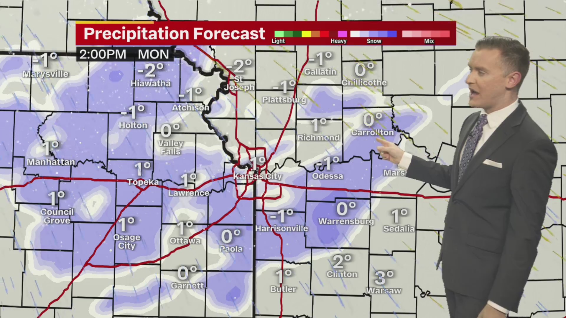 Record cold Monday with more snow – FOX 4 Kansas City WDAF-TV | News ...