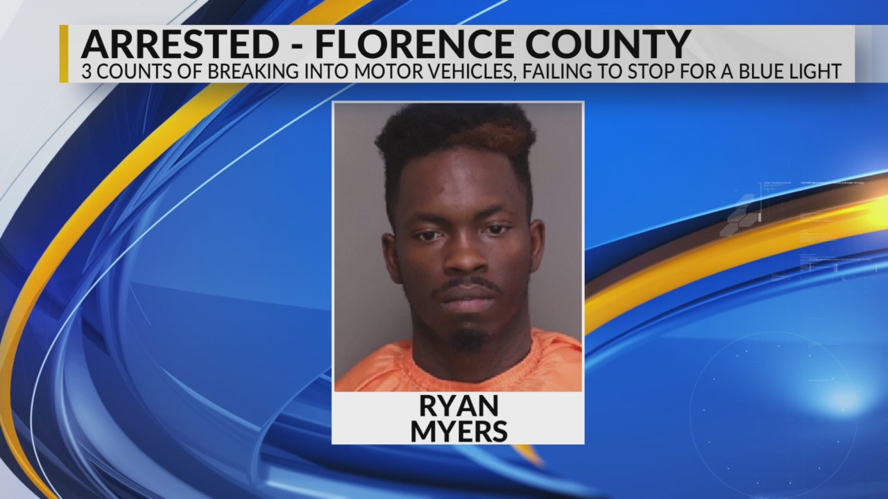 Florence County deputies: Man allegedly stole guns from cars before ...