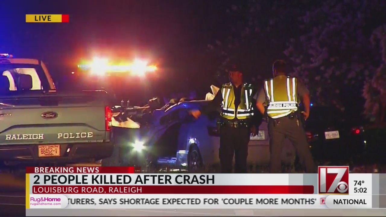 2 dead in crash on Louisburg Road in Raleigh