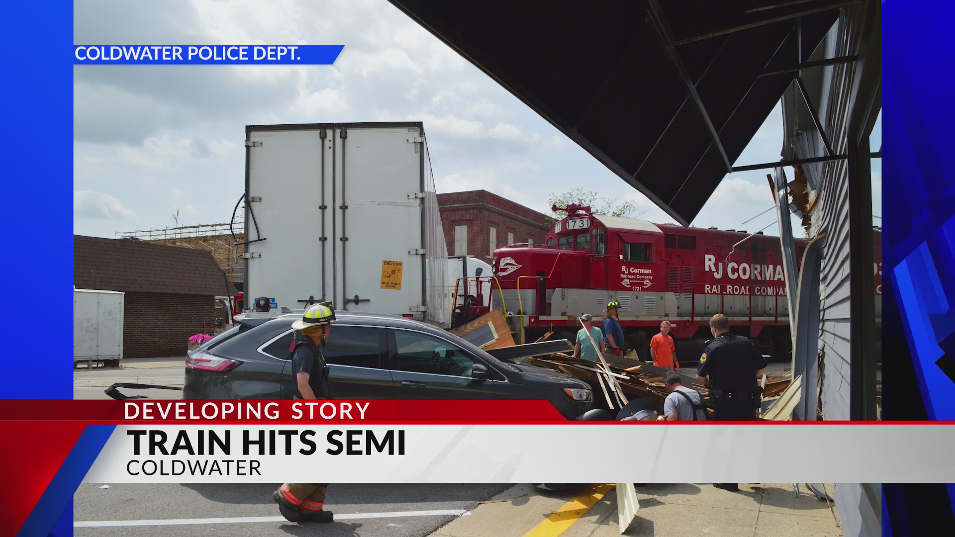 Driver cited after twovehicle crash with train in Coldwater