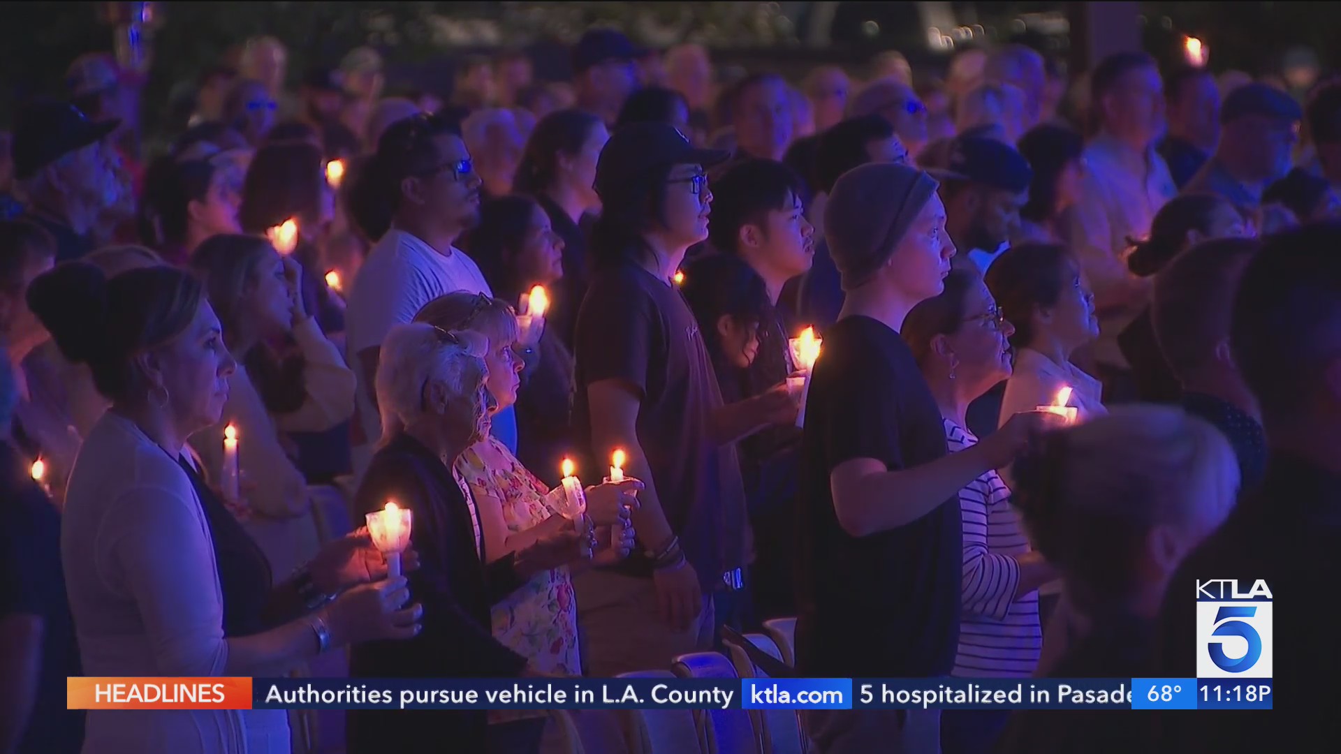 Hundreds gather to honor victims of Orange County mass shooting – KTLA