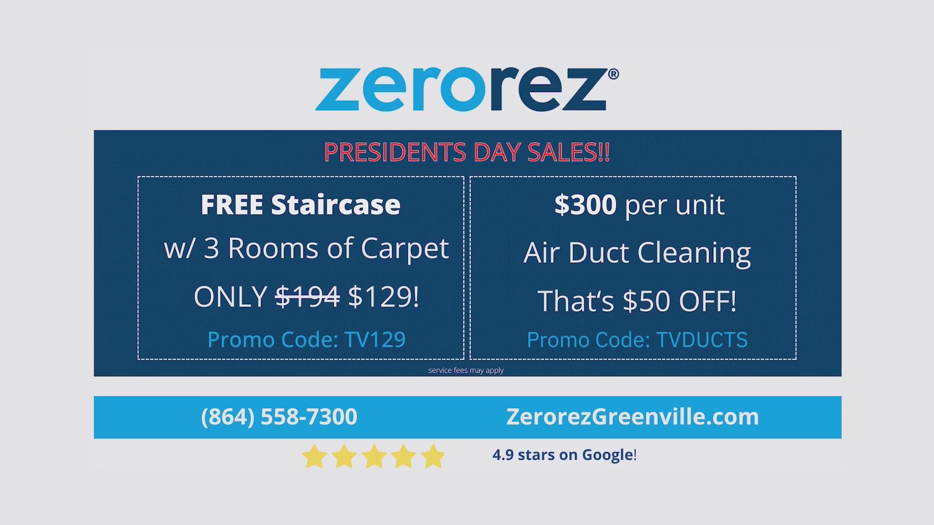 Special Deal For Presidents Day From Zerorez WSPA 7NEWS