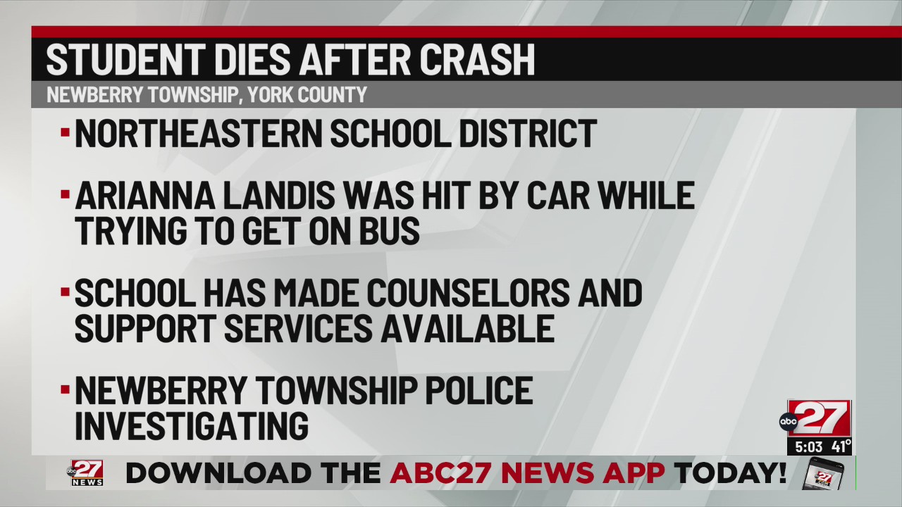 York County high school student dies after bus stop accident – ABC27
