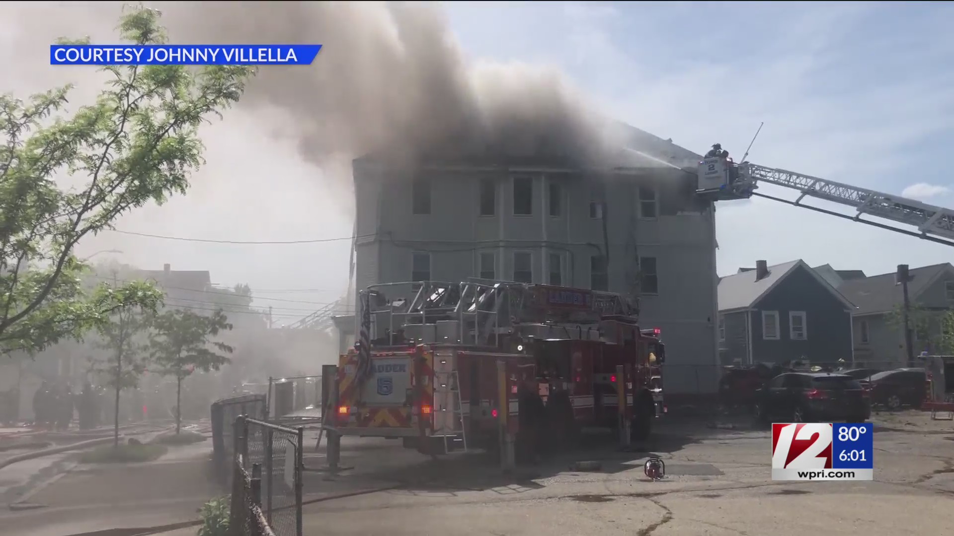 Crews battle massive fire in Providence neighborhood – WPRI.com