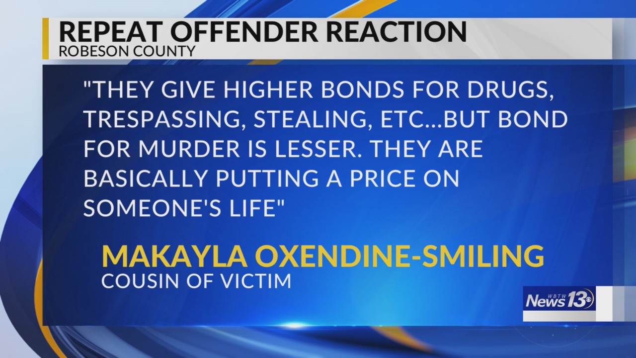 Cousin of Robeson County man shot to death by suspect out on bond for ...