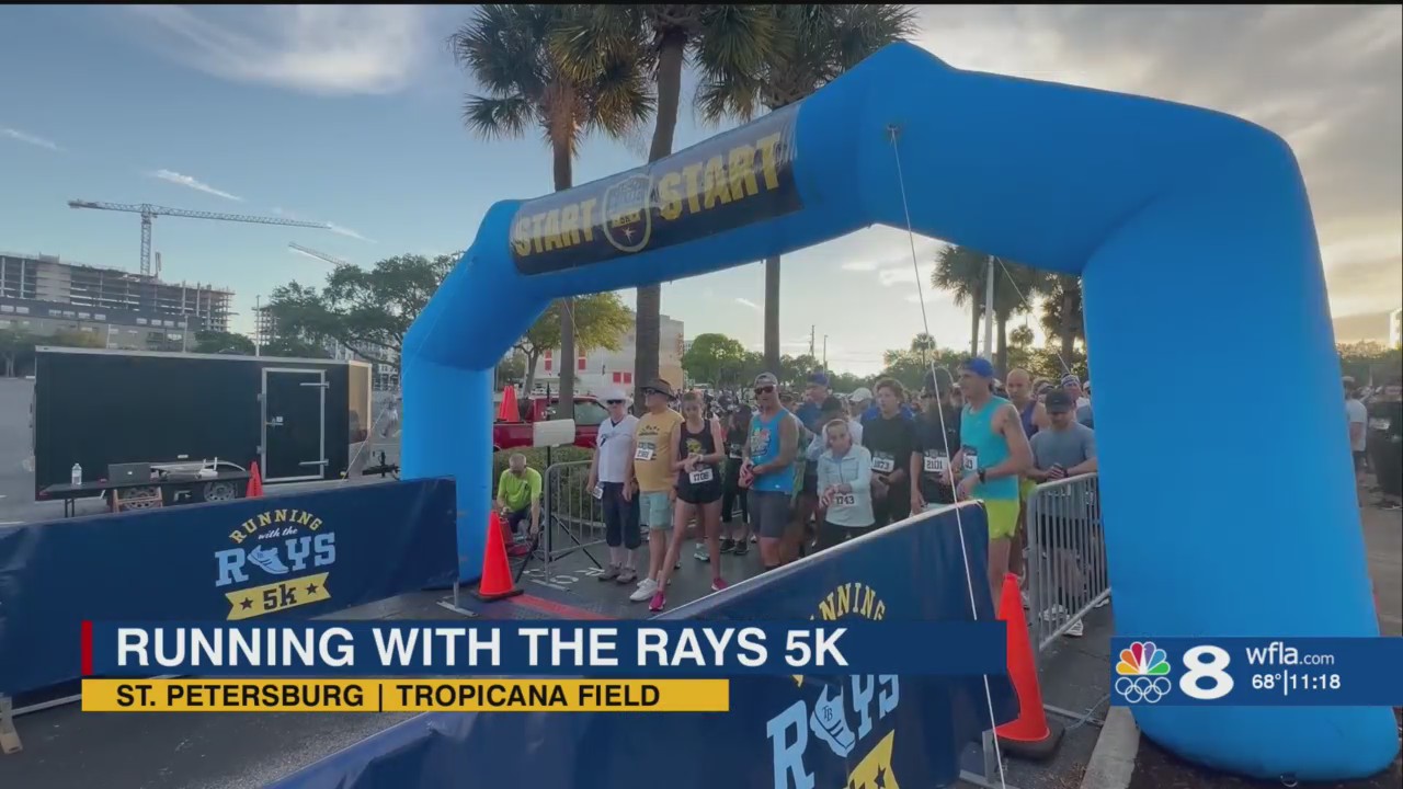 Hundreds of racers sell out Running with the Rays 5K WFLA