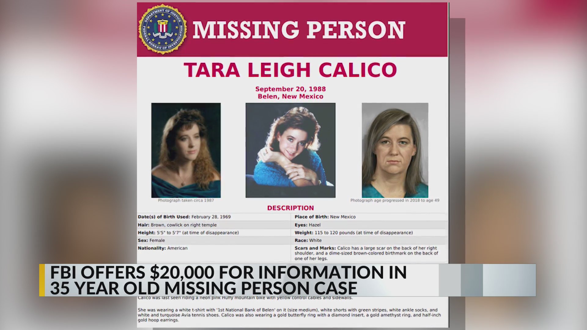 FBI offers 20,000 for information in missing New Mexico woman case(01)