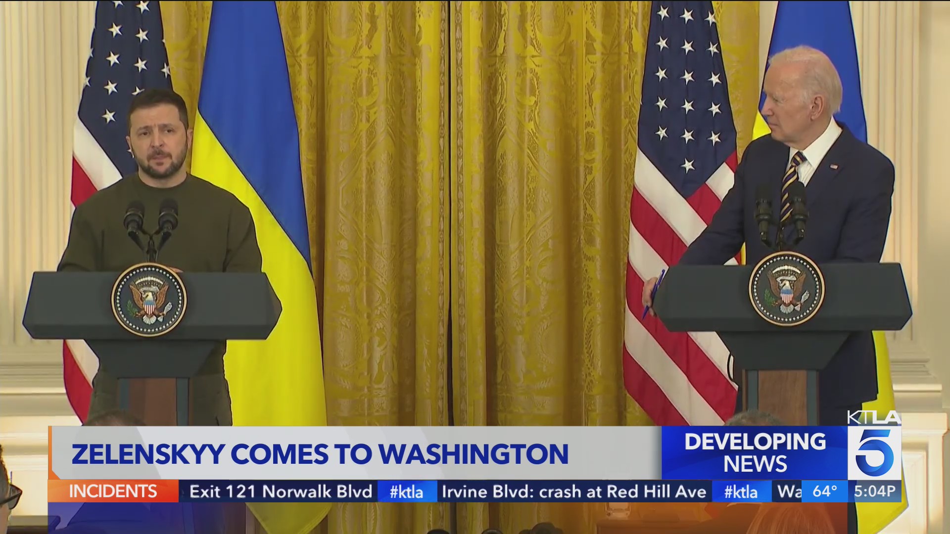 Zelenskyy visits Washington: ‘It’s an honor to be by your side,’ Biden ...